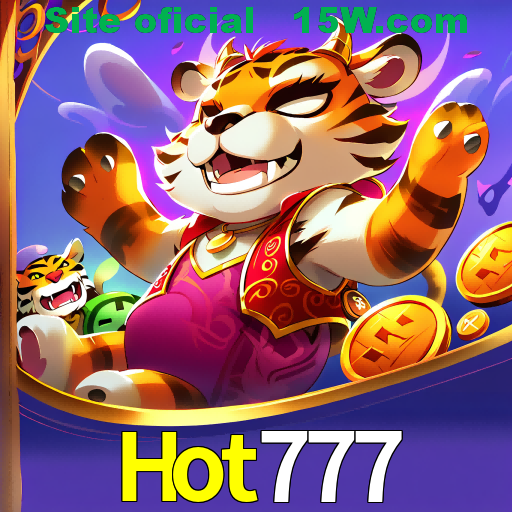 Imagem promocional da Hot777 mostrando a plataforma e suas vantagens